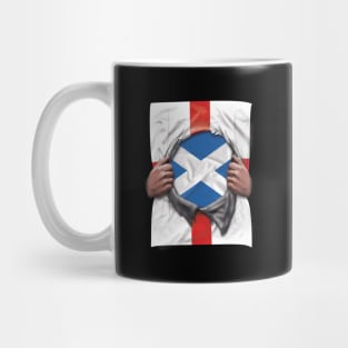 Scotland Flag English Flag Ripped - Gift for Scottish From Scotland Mug